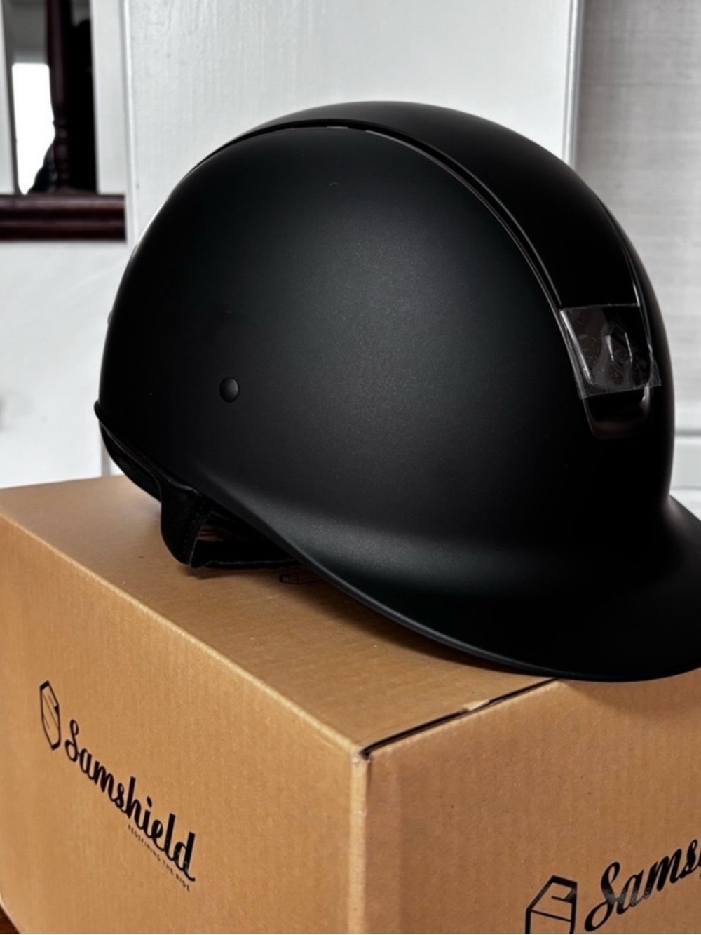 Samshield Women's Matte Black Equestrian Helmet New with tags - Picture 2 of 7